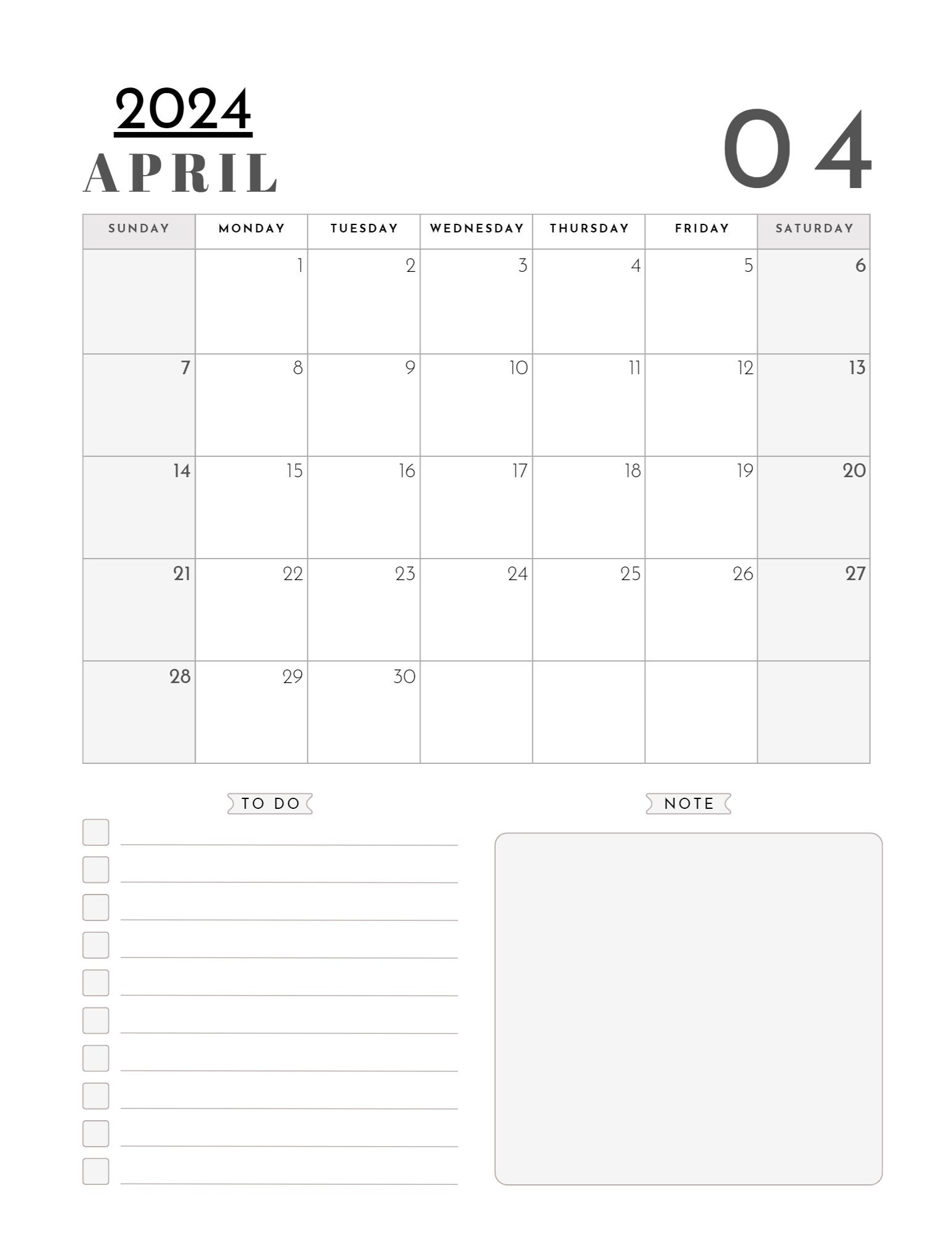 2024 Calendar and Monthly Planner Printable Calendar - Etsy Canada
