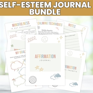 Selbstwertarbeit für Kinder | Affirmationskarten & Therapie Arbeitsbuch | CBT und Achtsamkeit für emotionales Vertrauen