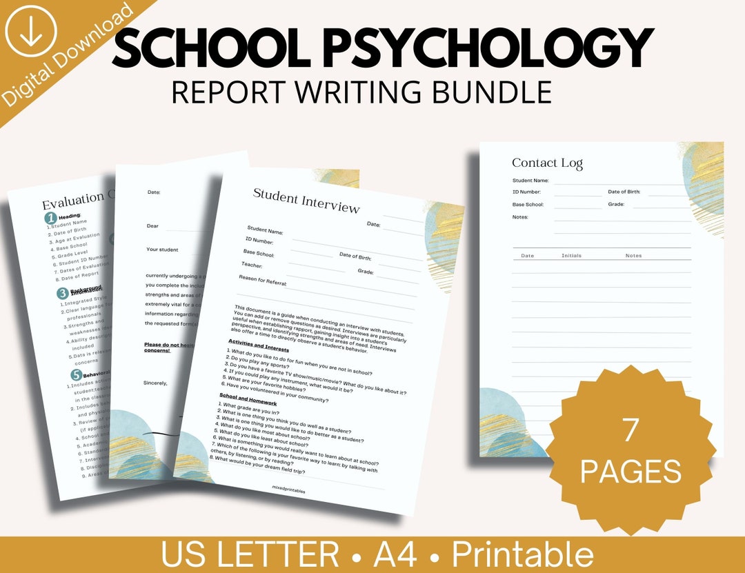 Image 2 for School Psychologist Report Template
