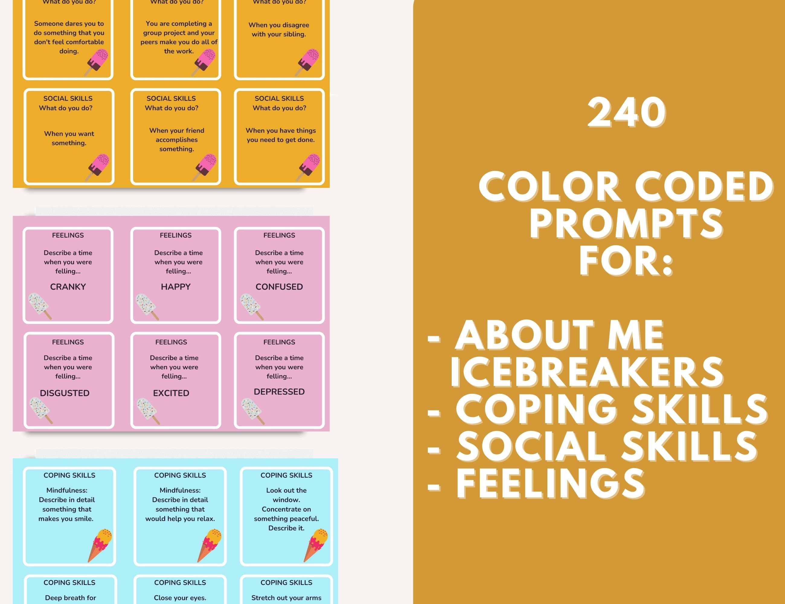 Therapy Card Game Pack Cards &amp; Board Gamesocial Skills Board - Etsy