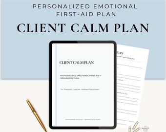 Hoja de trabajo para afrontar la ansiedad / Plan de crisis (PDF imprimible) / Plantilla de terapia