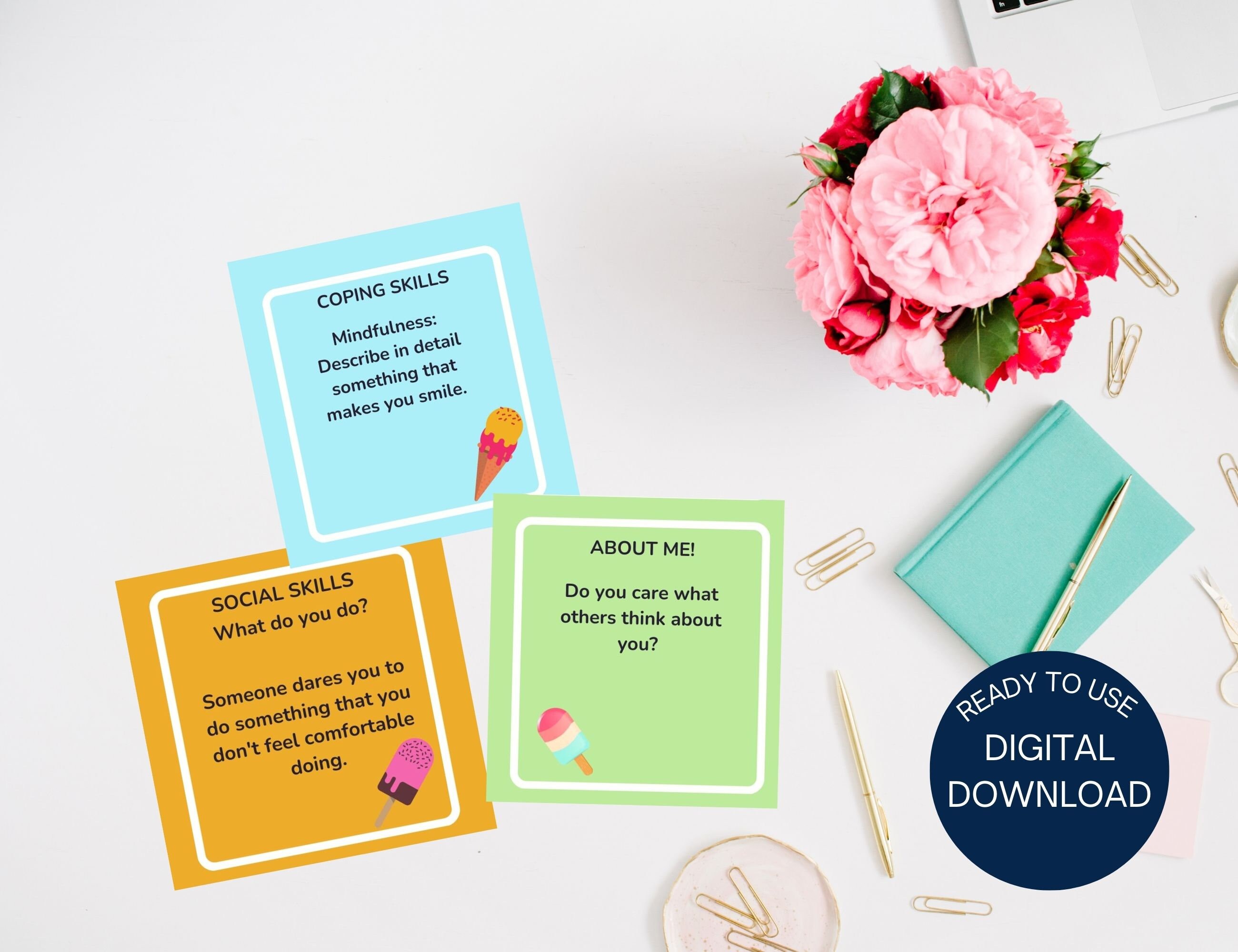 Therapy Card Game Pack Cards & Board Gamesocial Skills Board Etsy