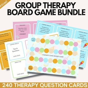 Therapy Card Game Pack Cards &amp; Board Game,social Skills Board Game ...