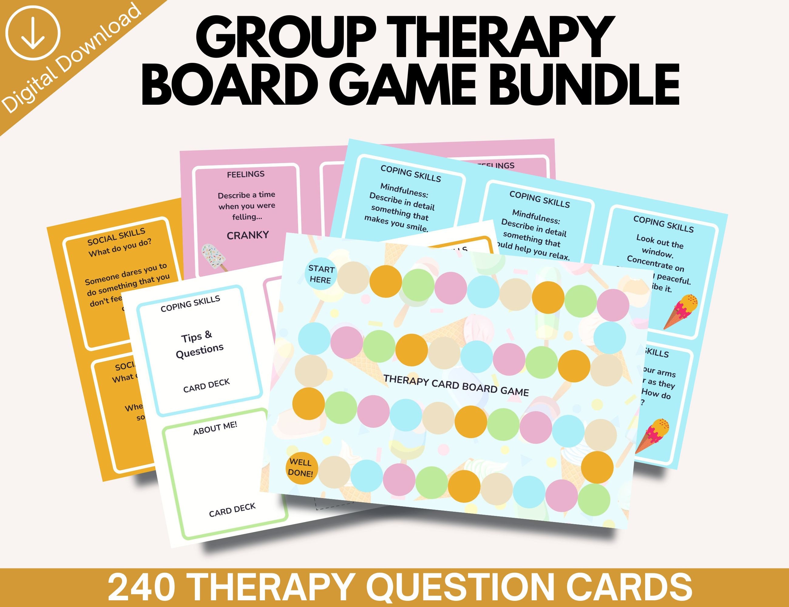 Therapy Card Game Pack Cards & Board Gamesocial Skills Board Etsy