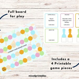 Therapy Card Game Pack Cards &amp; Board Game,social Skills Board Game ...
