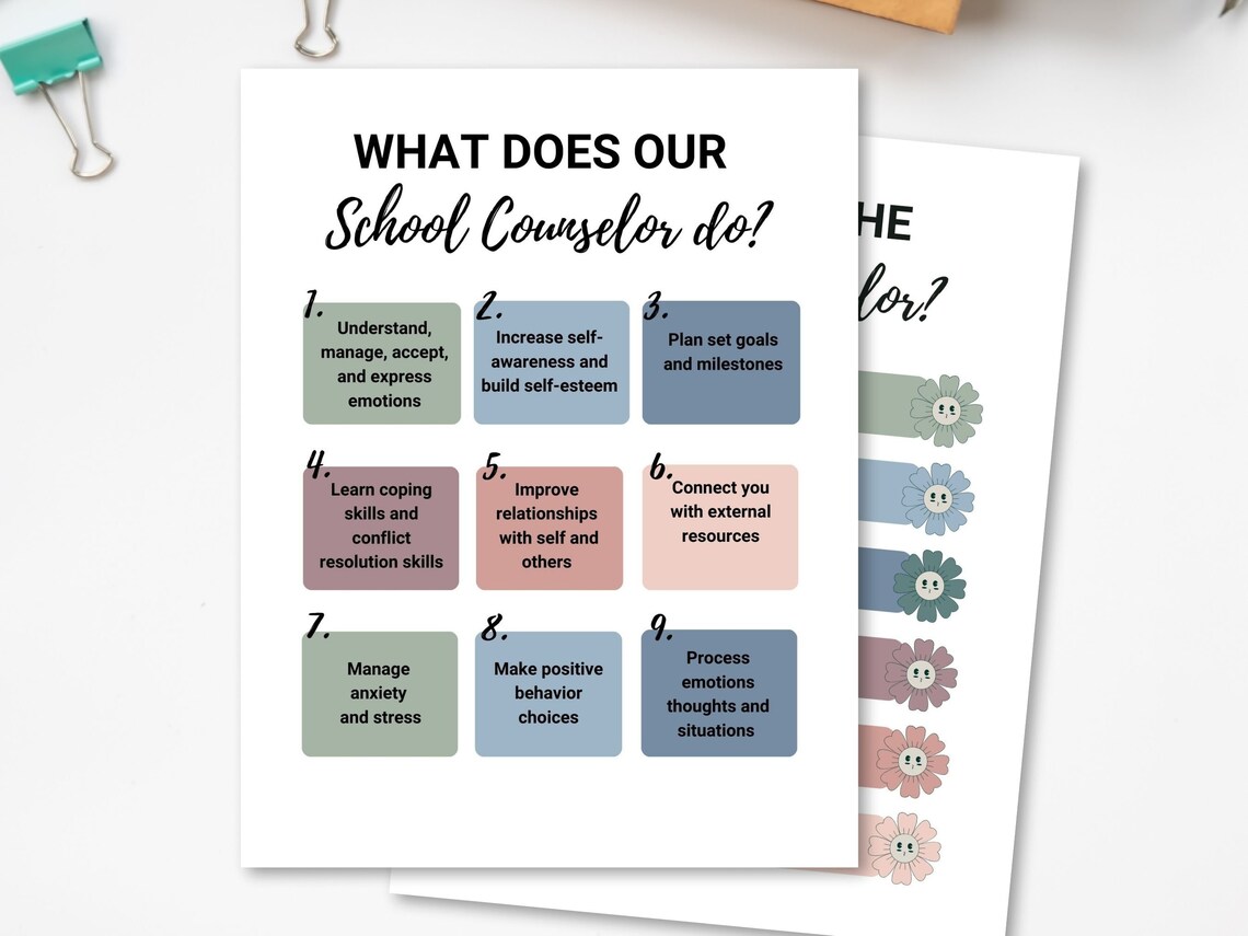 School Counselor Door Sign Where is the Counselor Counseling Etsy