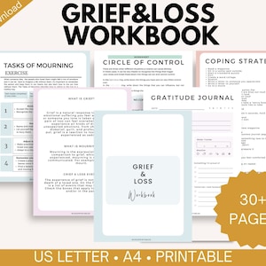 Grief Worksheets - Etsy