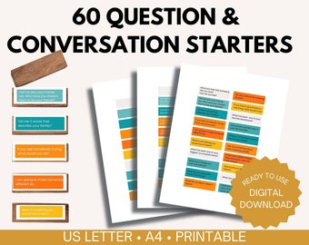 Jenga Therapy Questions Printable | Conversation Starters for Kids, Teens & Adults, Counseling Game And Therapy Icebreaker Activity PDF