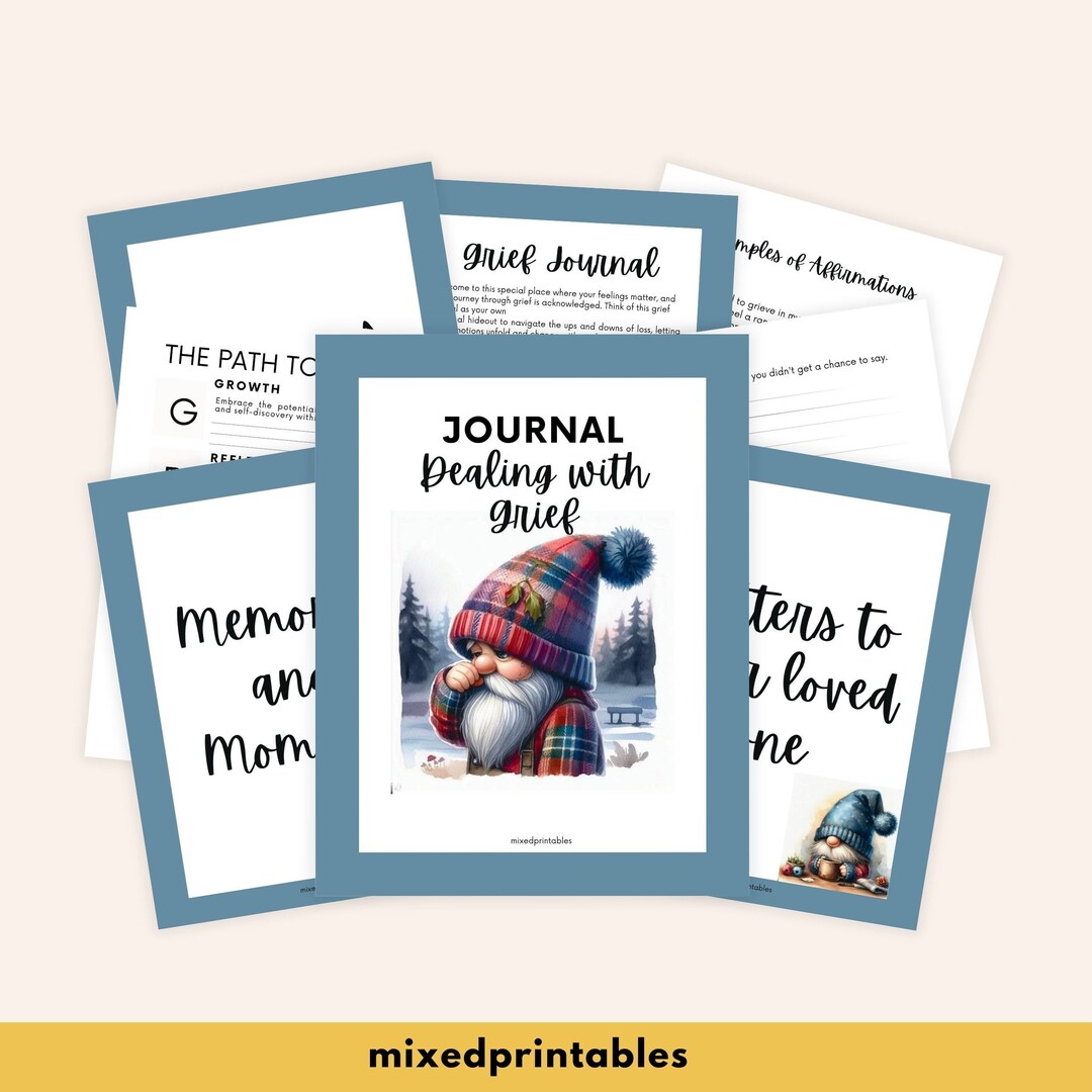 Grief Worksheets, Grief Journal Printable, Bereavement Therapy, Coping ...