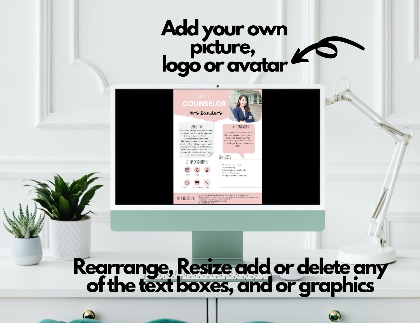 Editable Meet the Counselor Canva Template Instant Download, Meet the ...
