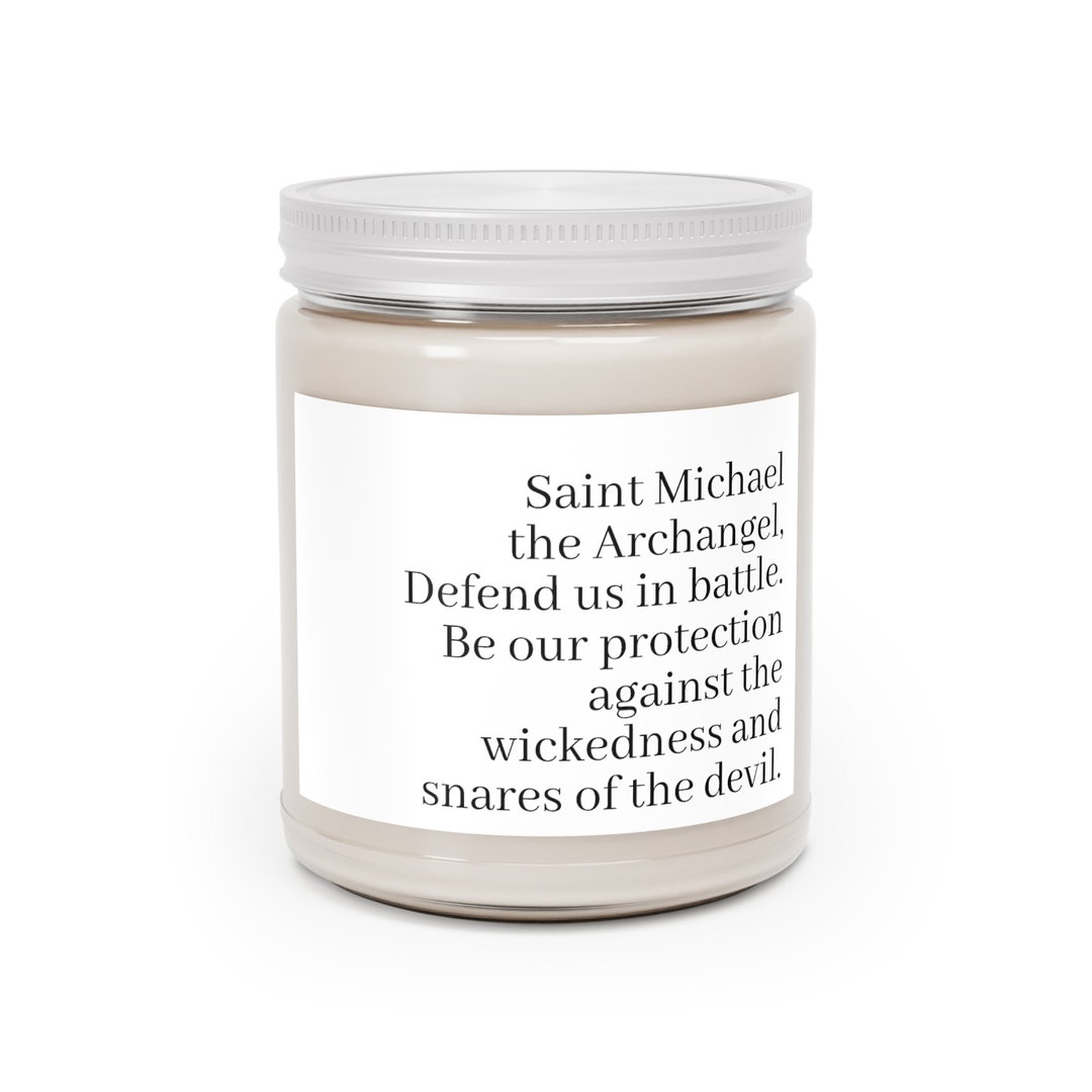 Scented Candles, 9oz Beginning Prayer Saint Michael the Archangel Etsy