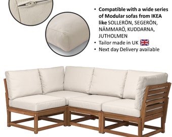 Housses de rechange pour coussins d'assise et de dossier IKEA FRÖSÖN / DUVHOLMEN beige marron