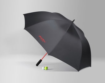 Luxury Golf Umbrella Ultra Strong Anti-UV Automatic Brolly by Hidewise London in Dark Grey