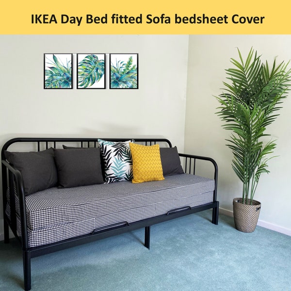 IKEA Day Bed Sofa bedsheet Cover for Mattress- Fits Fyresdal, Hemnes, Brimnes, Flekke