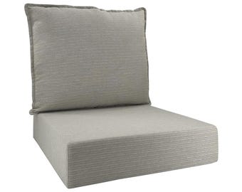 Set rugleuning kussens 6" diep rotan terras tuinmeubilair fauteuil bloemen steen vervanging FROSON JARPON 62 cm