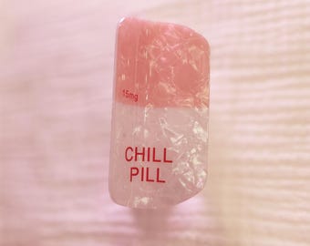 Chill Pill Hair Clip | Nursing Hair Clips | Fun Hair Clips | Hair Clips Gifts | Hair Accessories | Medicine and Medical Fun