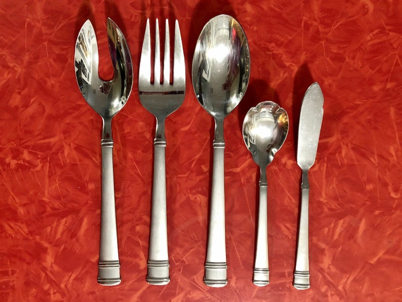 Tiramisu Stainless Steel Flatware by Oneida Circa 2003 Etsy
