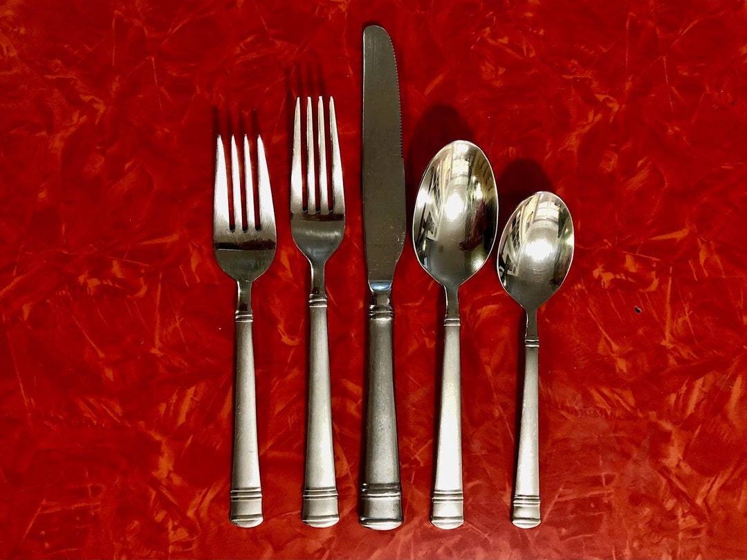 Tiramisu Stainless Steel Flatware by Oneida Circa 2003 Etsy