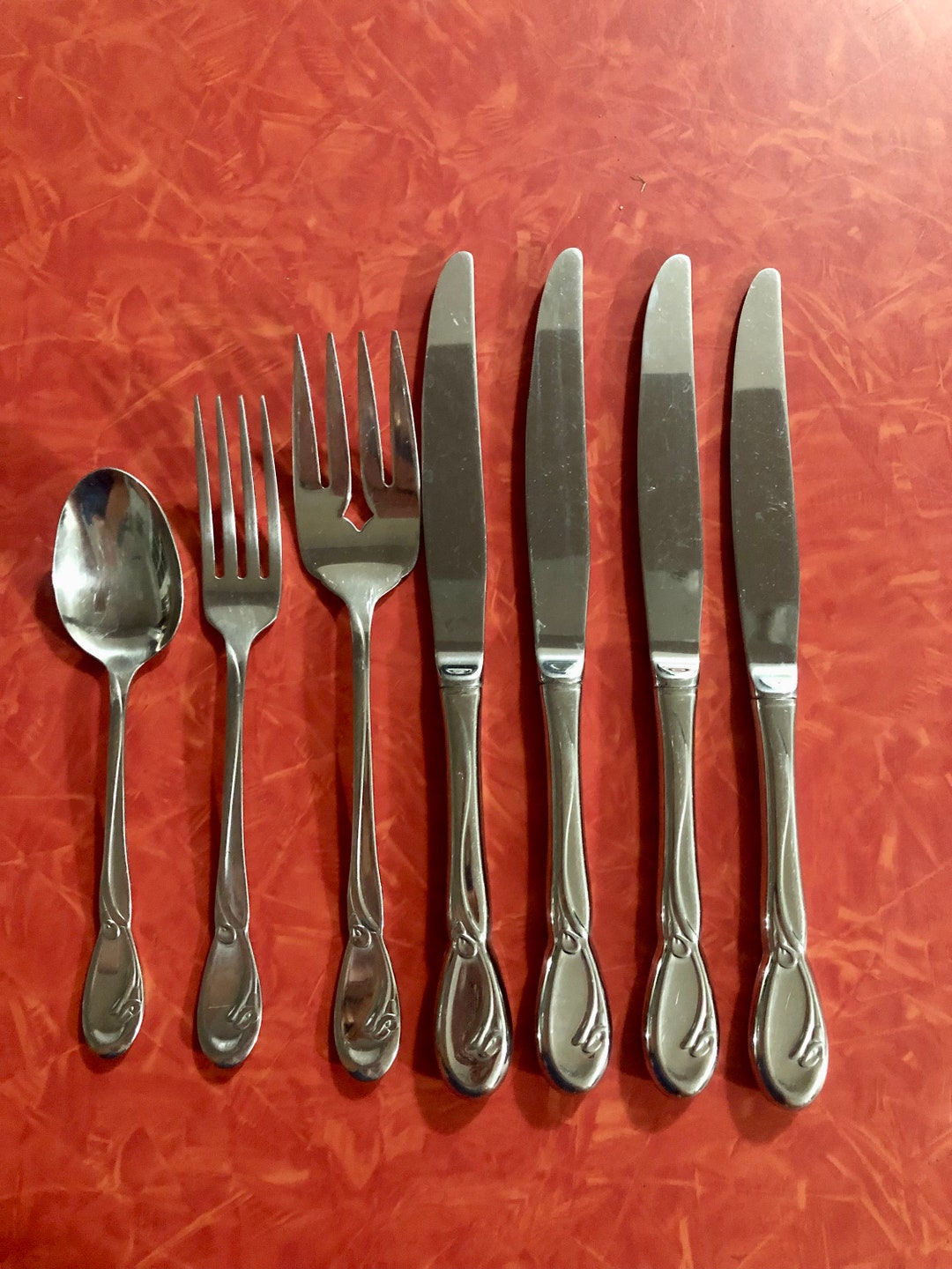 Calla Lily by Oneida 1987 discontinued Stainless Etsy