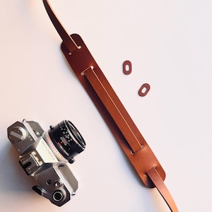 Cinturino in pelle per fotocamera premium vintage forte personalizzato