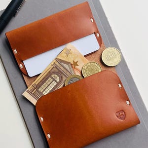 Portafoglio minimalista in pelle per uomo