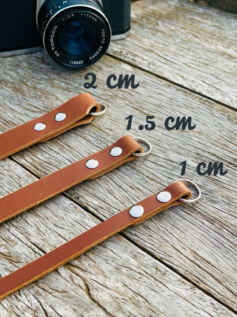 Camera leather strap vintage strong personalized image 4