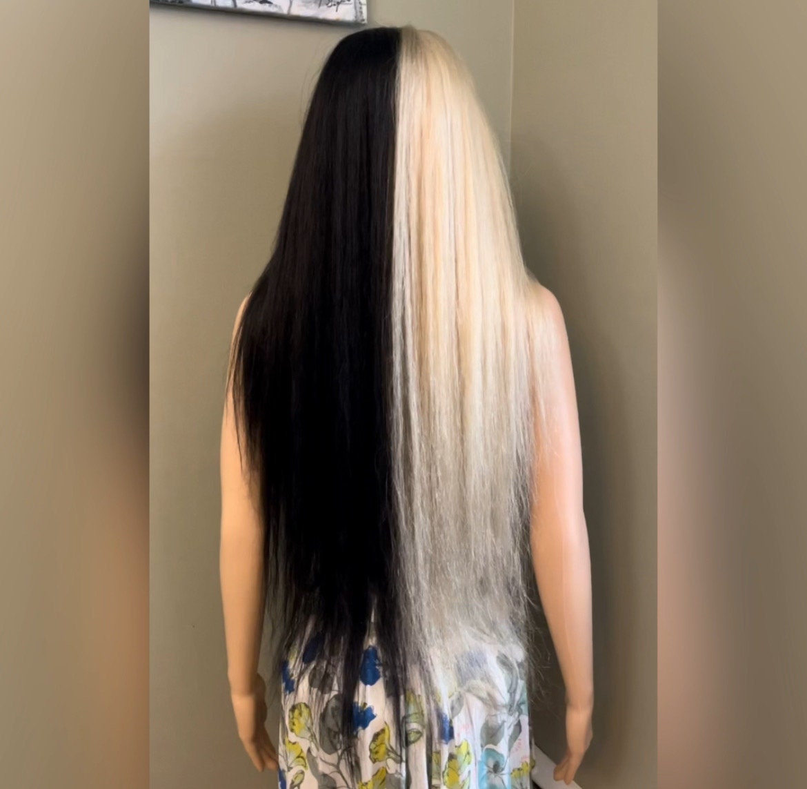 Parrucche, Bionda 613 Parrucca Lunga In Pizzo Dritto Con Radici Marroni - Foto 12