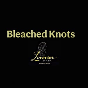 BLEACHED Knots 100% human hair wigs only