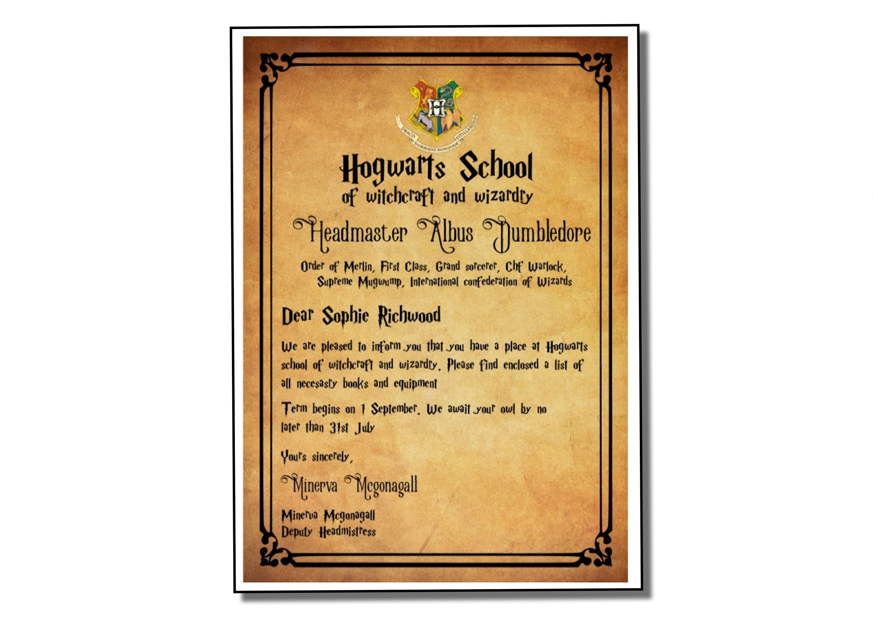 Poster con Foto Personalizzato Harry Potter – Smart Print
