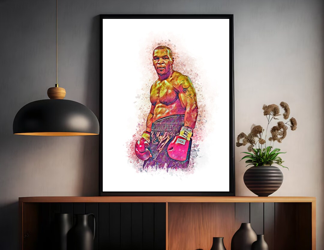 Street Art Mike Tyson - Poster Da Parete Con Stampa Artistica Da - Foto 5