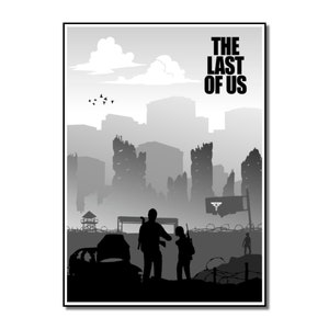 The Last Of Us Poster - Minimalist Video Gamer Wall Art