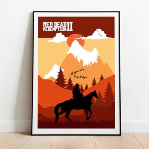 Red Dead Redemption Poster - RDR2 Poster - Video Gaming Wall Art