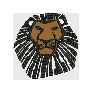 Lion King Embroidery Designs - Instant Download Applique + Filled Stitches Design 819