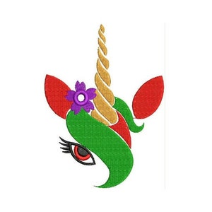 Diseños de bordado de unicornio - Descarga instantánea de puntadas rellenas Diseño de unicornio