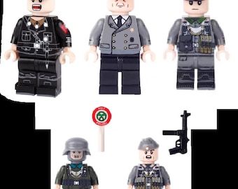 minifigure normandy ww2 brick block moc lego®fit military special edition officer hat cap driver Sergeant crew police legoww2