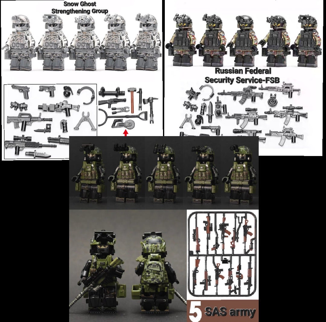 5 Minifigure Modern Warfare Call of Duty Series Brick Block Moc Lego fit Machinegun Us Marines Special Corps Soldier Military Swat Police Etsy India