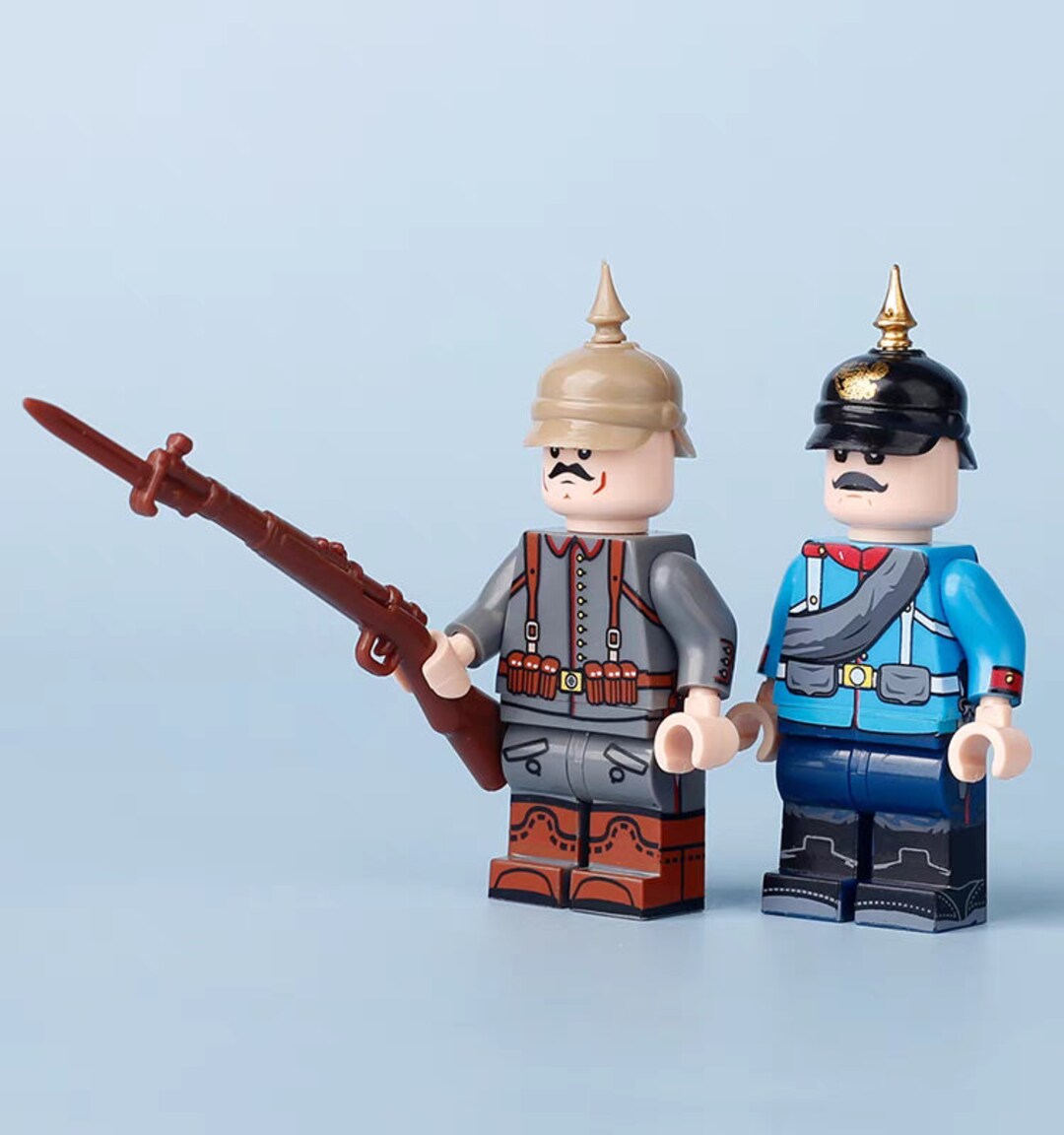 2 Minifigures Ww1 Verdun Maginot Soldier Brick Block Moc Lego®fit ...