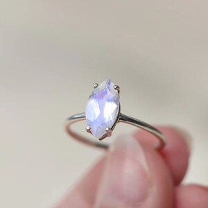 Genuine Moonstone Ring, Moonstone Silver Ring, Handmade Moonstone Ring, Moonstone Ring, Boho Ring, Moon Stone Ring, Valentines Day Gift