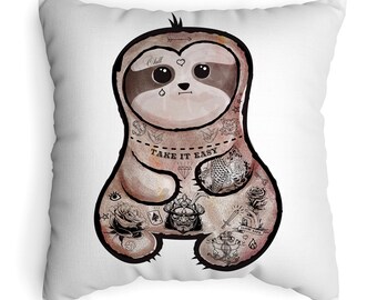 sloth cushion asda