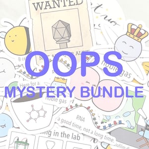 Oops ミステリーステッカーバンドル | ビニールステッカー 6枚