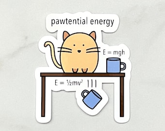 Physicist Cat Sticker