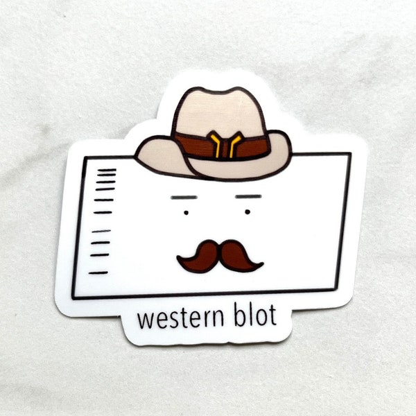 Western Blot Sticker | Science, Biochemistry, Molecular Biology, Microbiology, Immunology, Research Vinyl Sticker