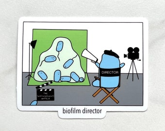 Biofilm Director Microbiology Sticker
