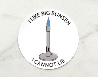 Bunsen Burner Sticker