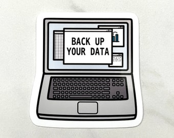 Data Backup Sticker