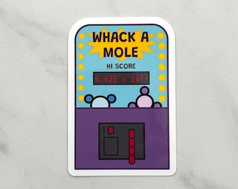 Whack a Mole Sticker