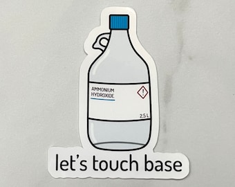 Touch Base Chemistry Sticker