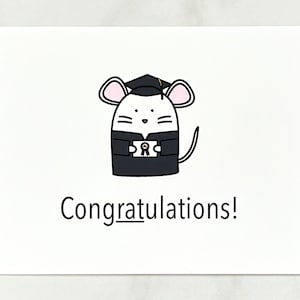 Lab Rat Graduation Card