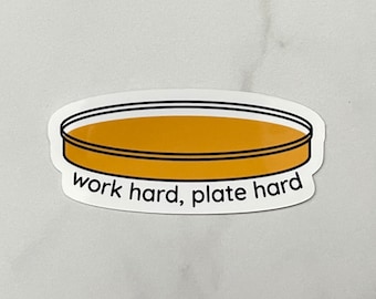 Plate Hard Microbiology Sticker