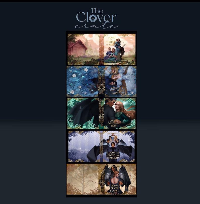 Officially Licensed ACOTAR Dust Jackets Set Etsy